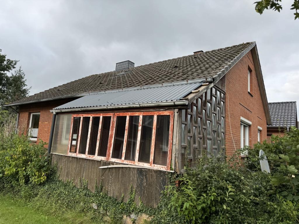 Blick auf Wintergarten