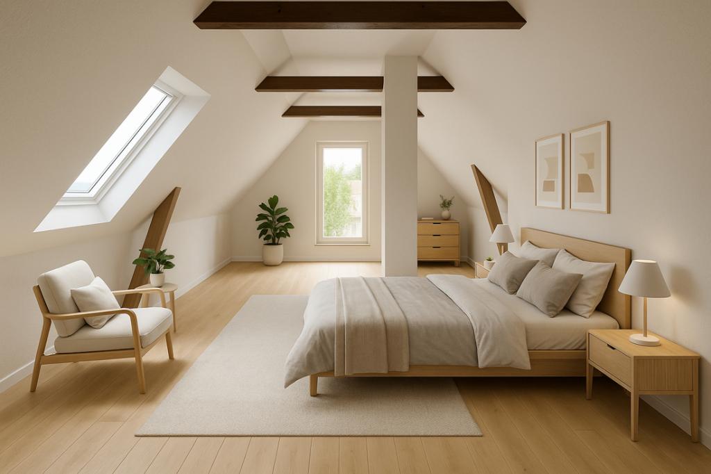 Schlafzimmer 1 Dachgeschoss (gestagede Version)