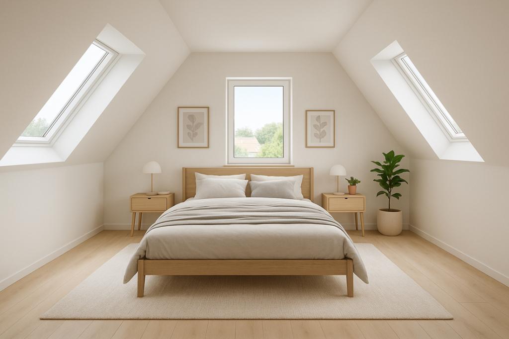 Schlafzimmer 2 Dachgeschoss (gestagede Version)