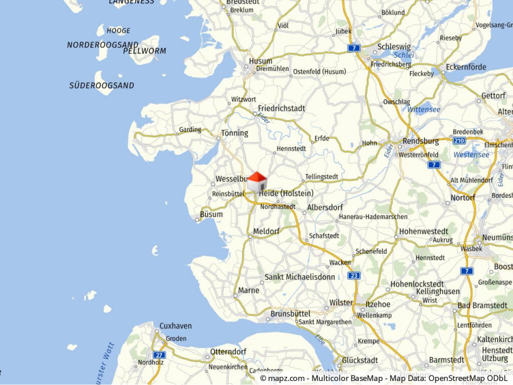 Lage in Schleswig-Holstein