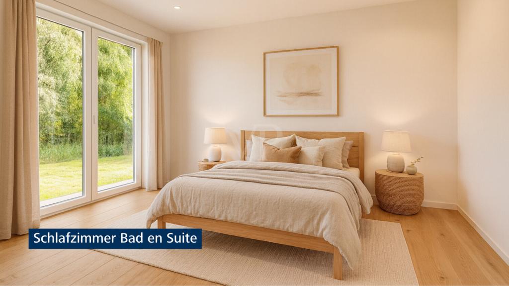 Schlafzimmer mit Bad en Suite