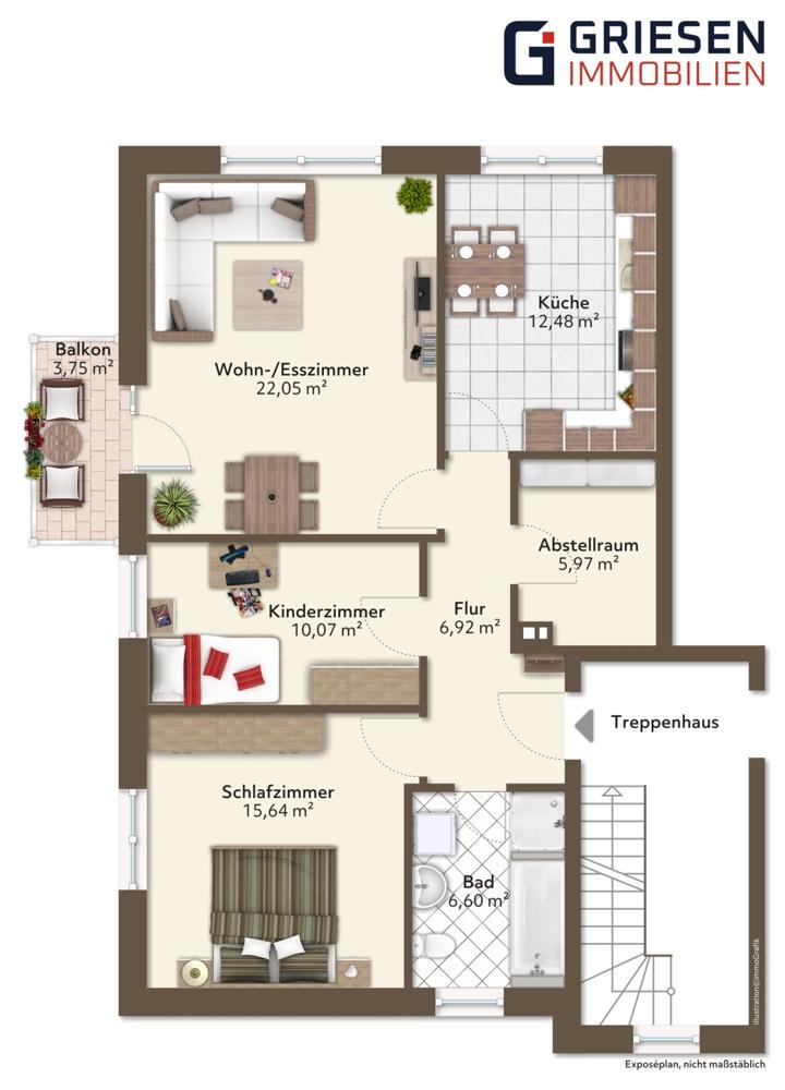 Obergeschosswohnung (Nr. 3)