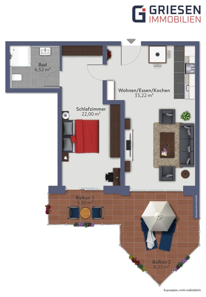 Wohlfühlen leicht gemacht – Schöne 2-Zimmer-Obergeschosswohnung in Dörpen! - Foto 2