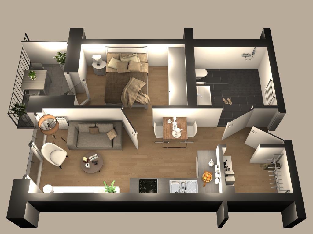 VORSCHAU | 2-Zimmer-Wohnung mit Balkon zur Miete in Oldenburg / Bürgerfelde - Foto 3