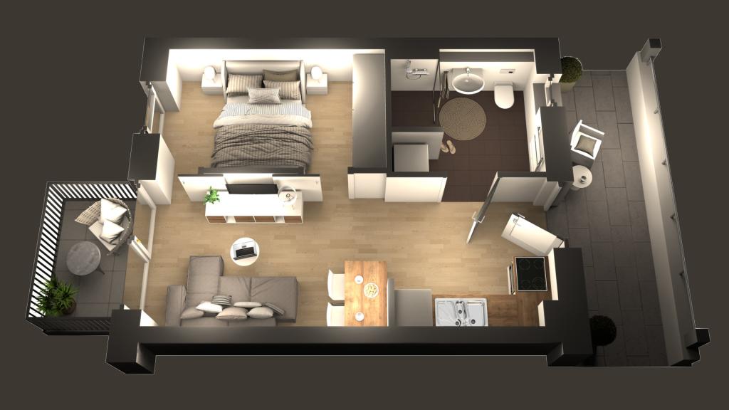 1,5 Zimmer-Apartment mit Balkon in Uni-Nähe - Photo 2