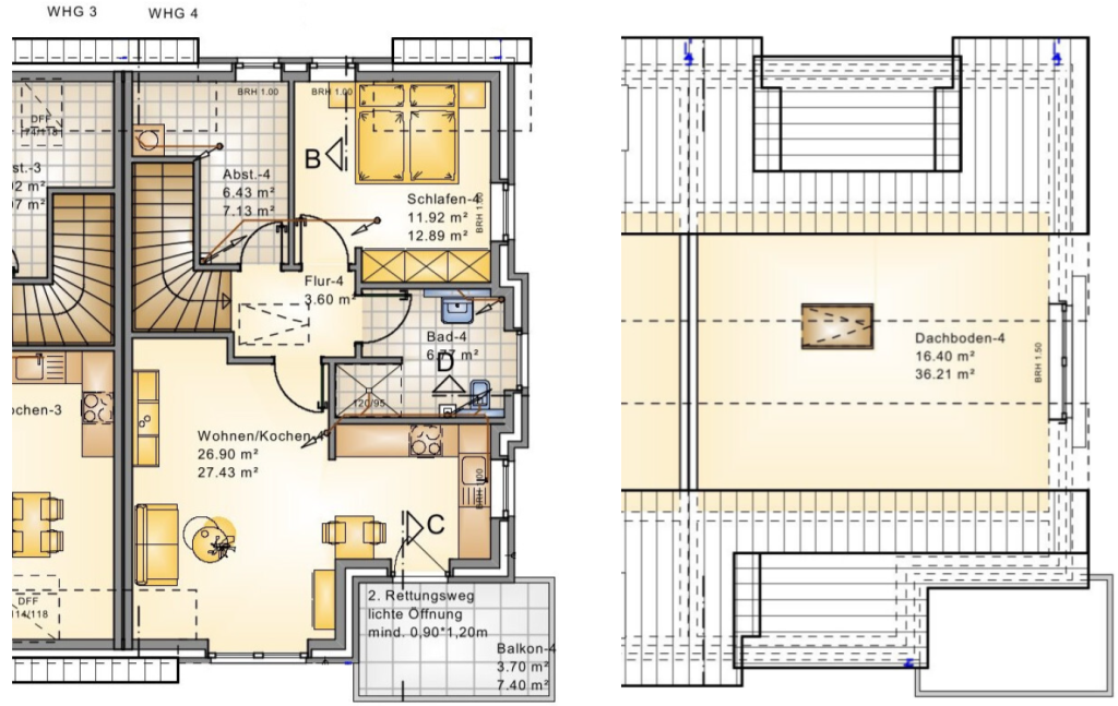 VORSCHAU | Schöne Dachgeschosswohnung mit Balkon und gut nutzbarem Dachboden - Foto 2