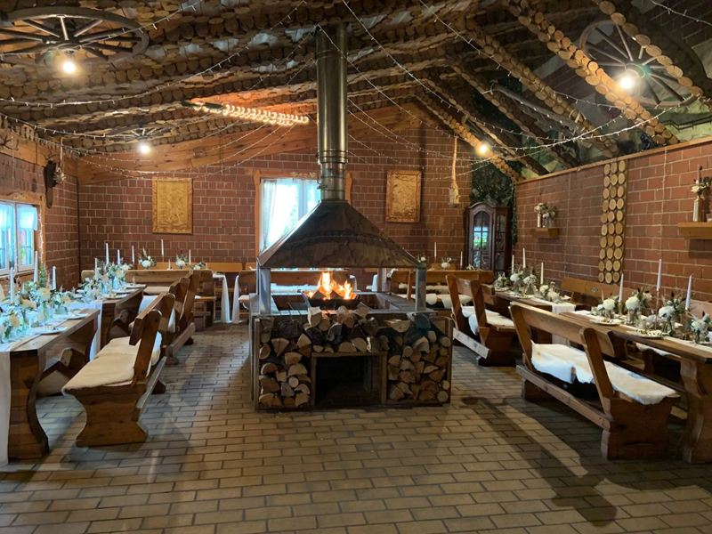 Grillplatz eingedeckt