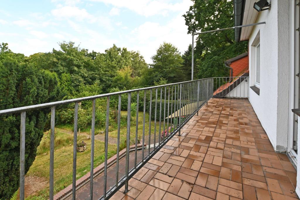 Blick vom Balkon des Anbaus
