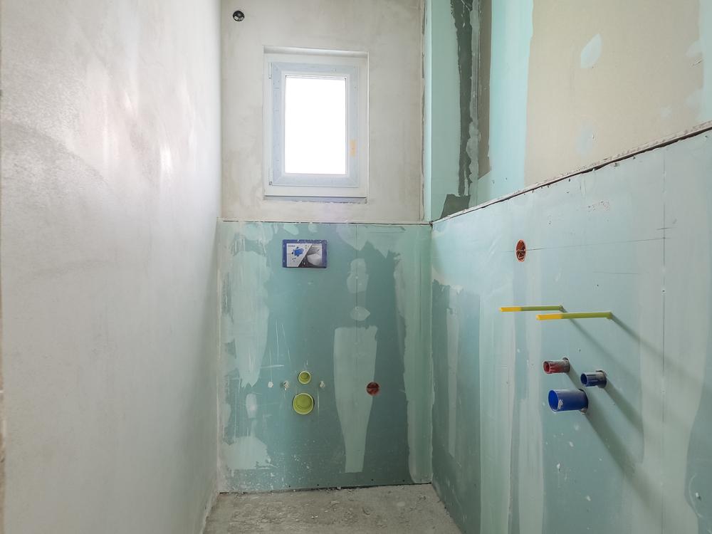 Gäste-WC l Aktueller Baufortschritt