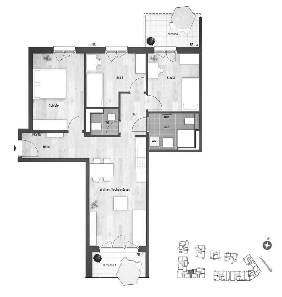 Geplanter Grundriss 