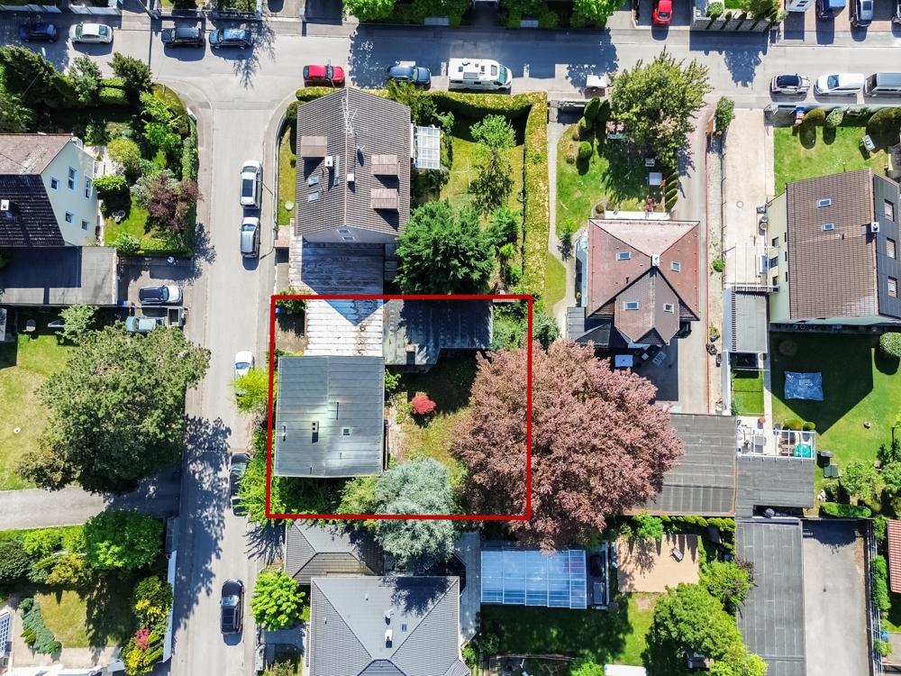 Grundstück markiert