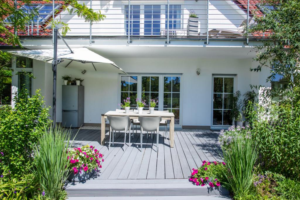 Blick auf die Terrasse