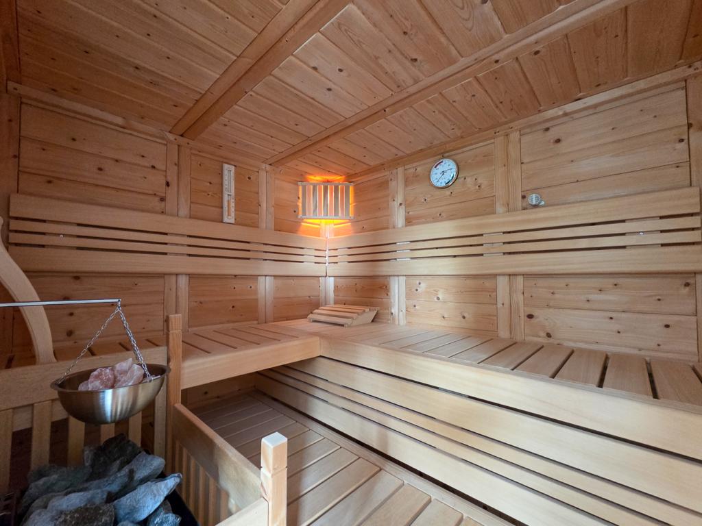 Gemütliche Stunden in der Sauna