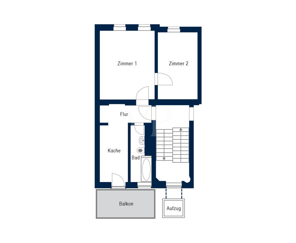 Grundriss WE 13 4.OG