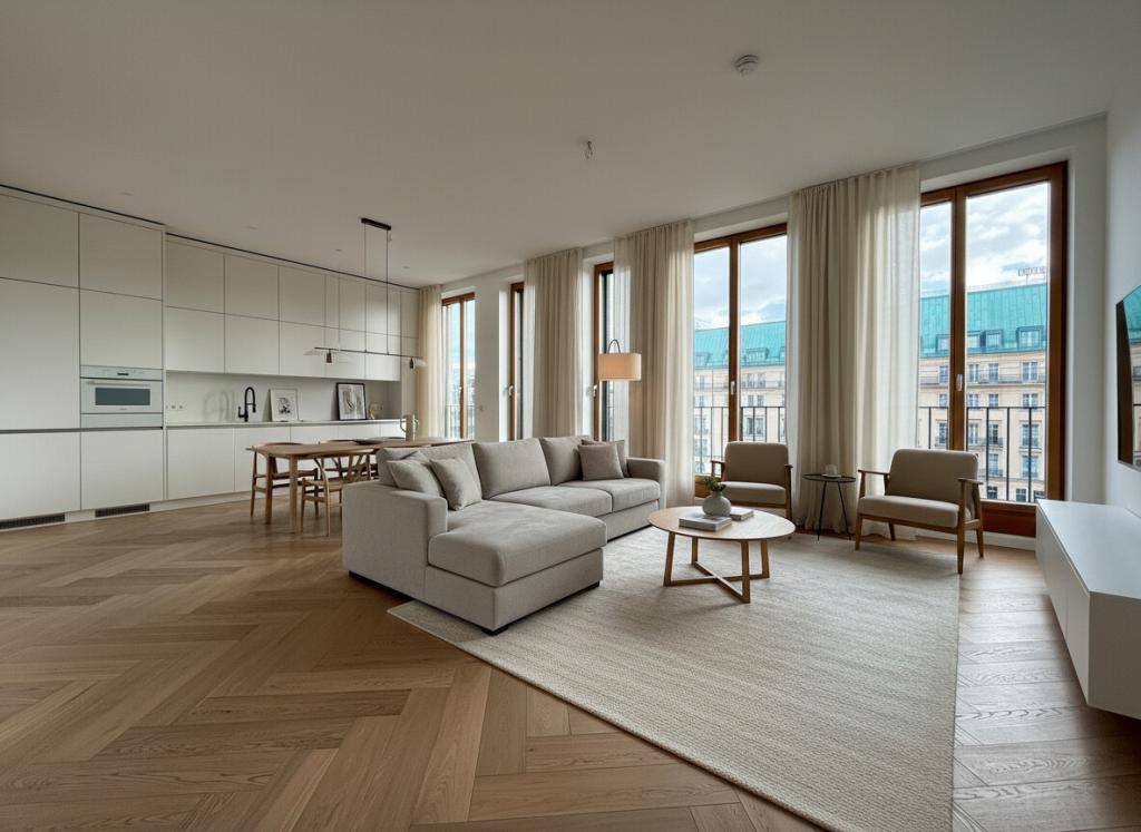 Luxuriöse 2-Zimmer-Residenz mit Blick auf das Hotel Adlon - Photo 1