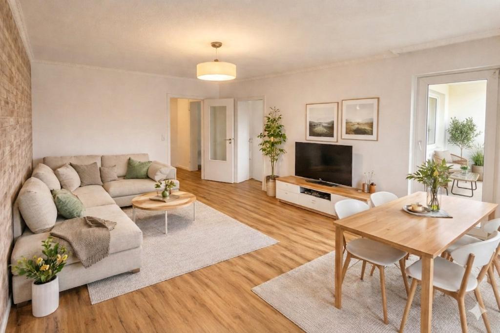 hell & frisch renoviert & EG – 2-Zimmer mit Südbalkon + neue EBK in Achim - Foto 3