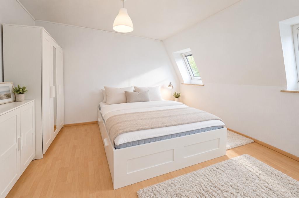 Helle Dachgeschosswohnung mit Balkon und Garage in Poppenbüttel - Foto 5