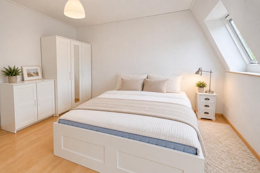 Helle Dachgeschosswohnung mit Balkon und Garage in Poppenbüttel - Foto 4