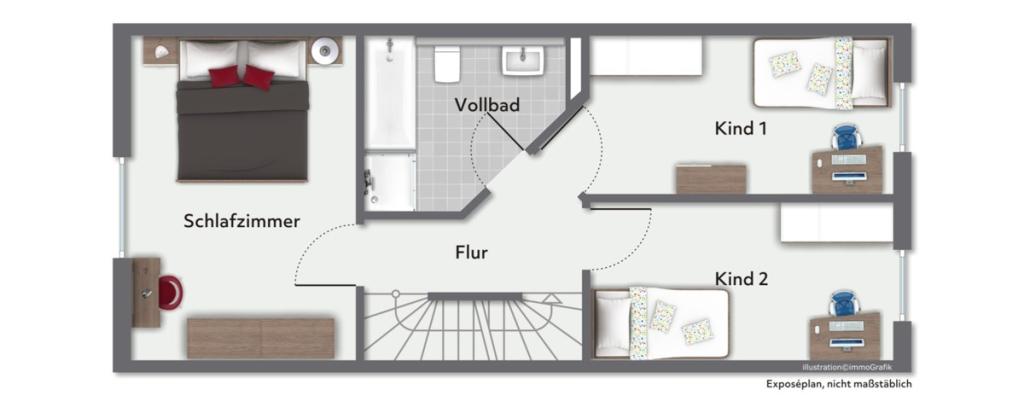 Obergeschoss Grundriss