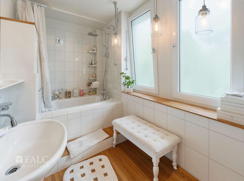 Bad - Badezimmer, Landhaus - (KI generiert)
