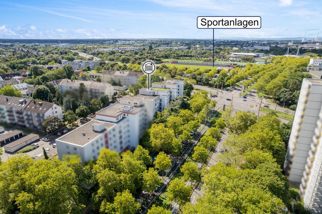 Aussicht Sportanlagen