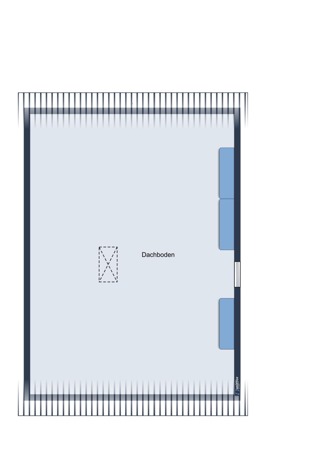 Grundriss Dachboden