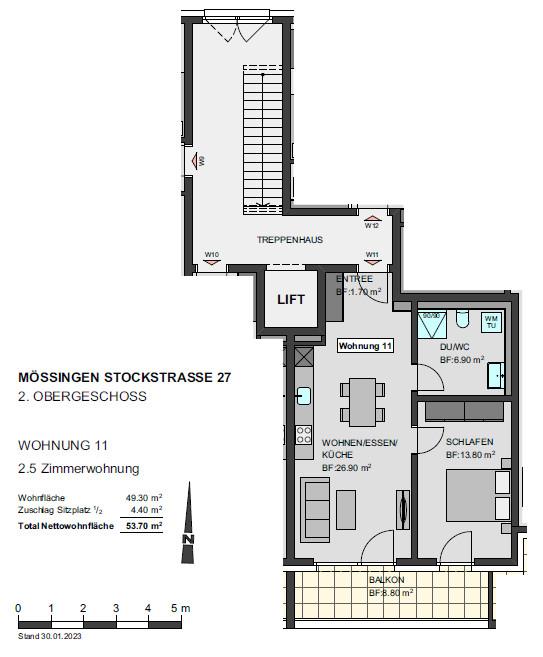 Grundriss 2 OG WHG 11