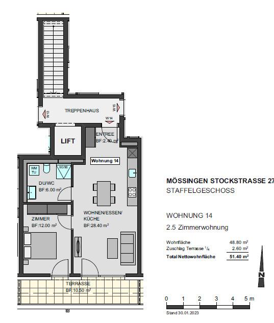 Grundriss 2 OG WHG 14