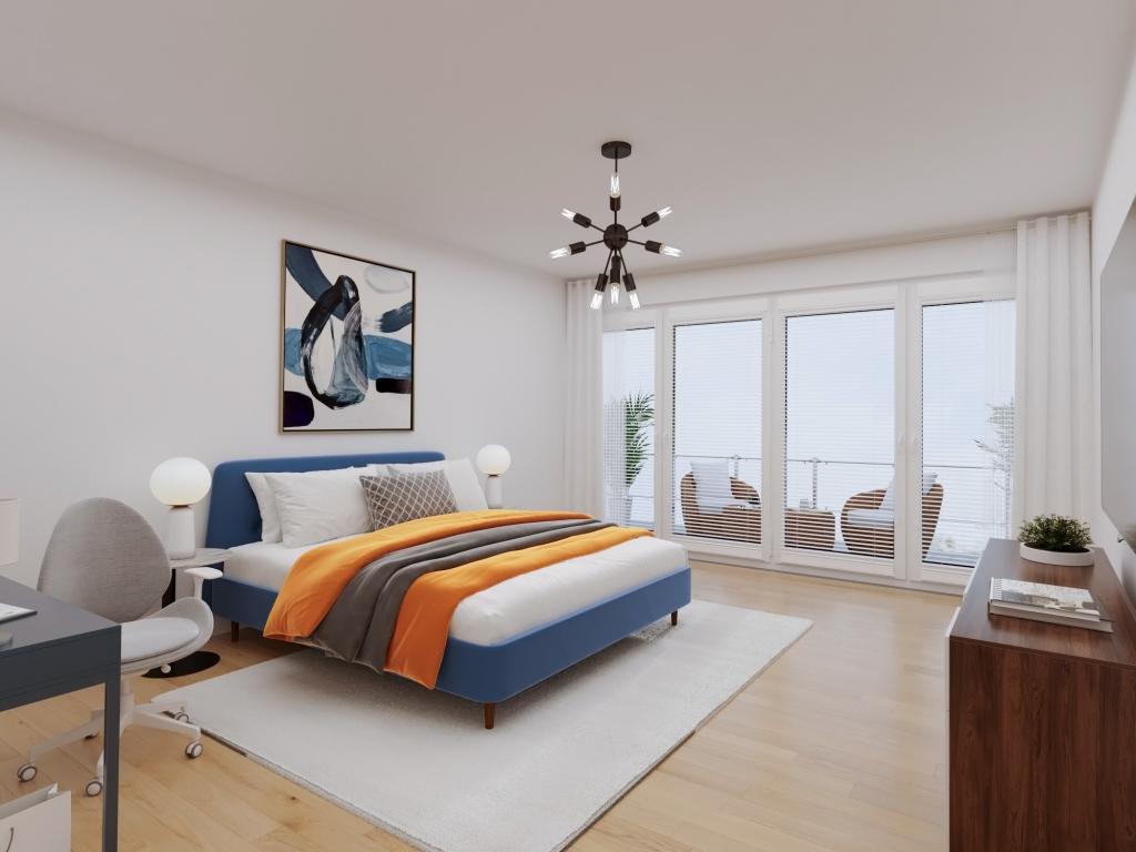 Schlafzimmer 1 -möbliert