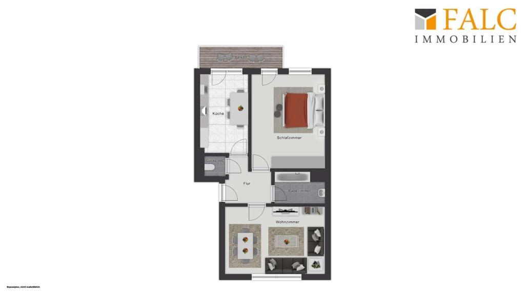 2-Zimmerwohnung mit Balkon - Photo 4