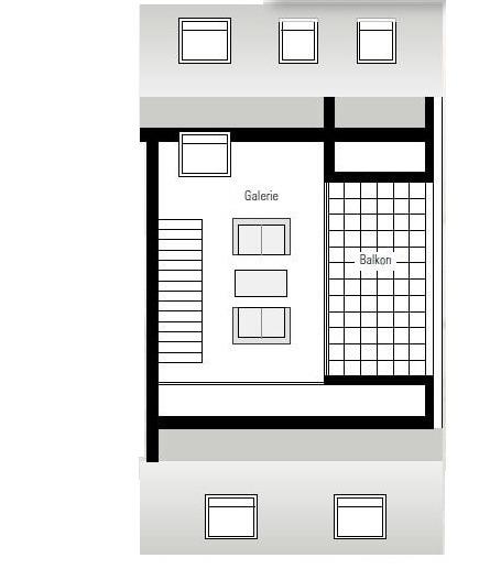 Grundriss der Wohnung in 2D Ansicht