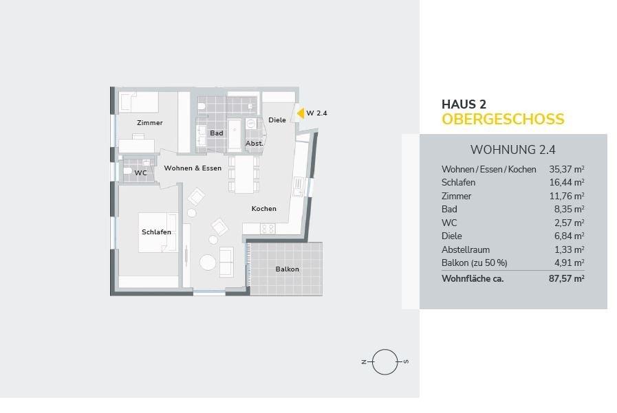 Grundriss WE 2.4