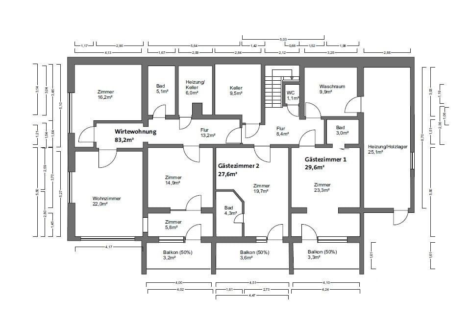 Grundriss Untergeschoss