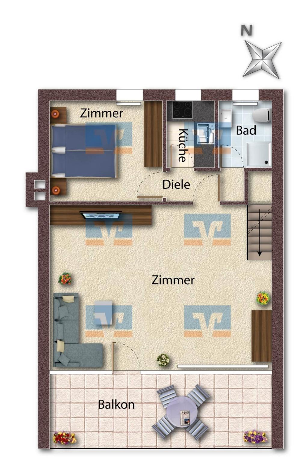 Grundriss Obergeschoss