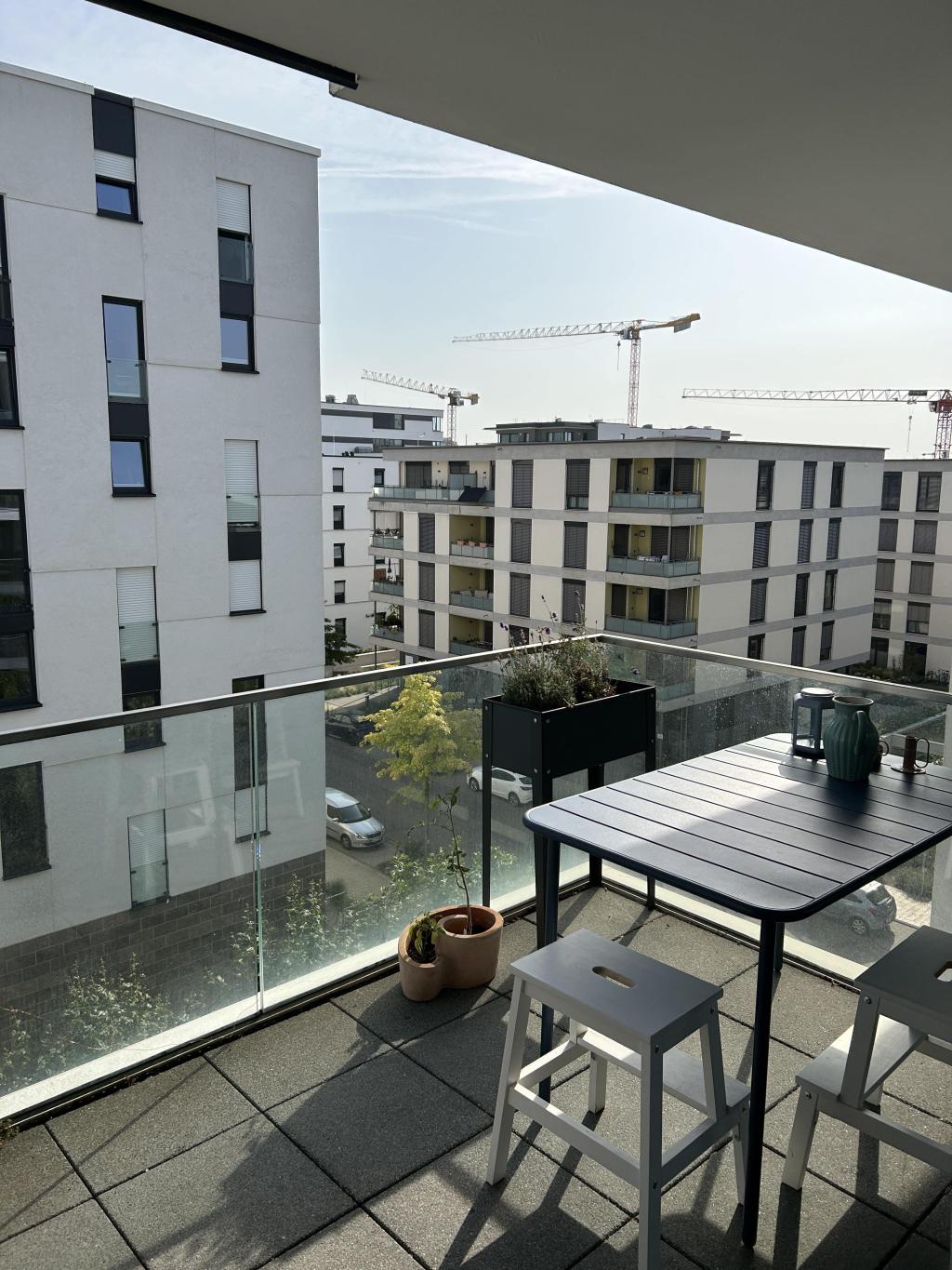 Blick vom Balkon