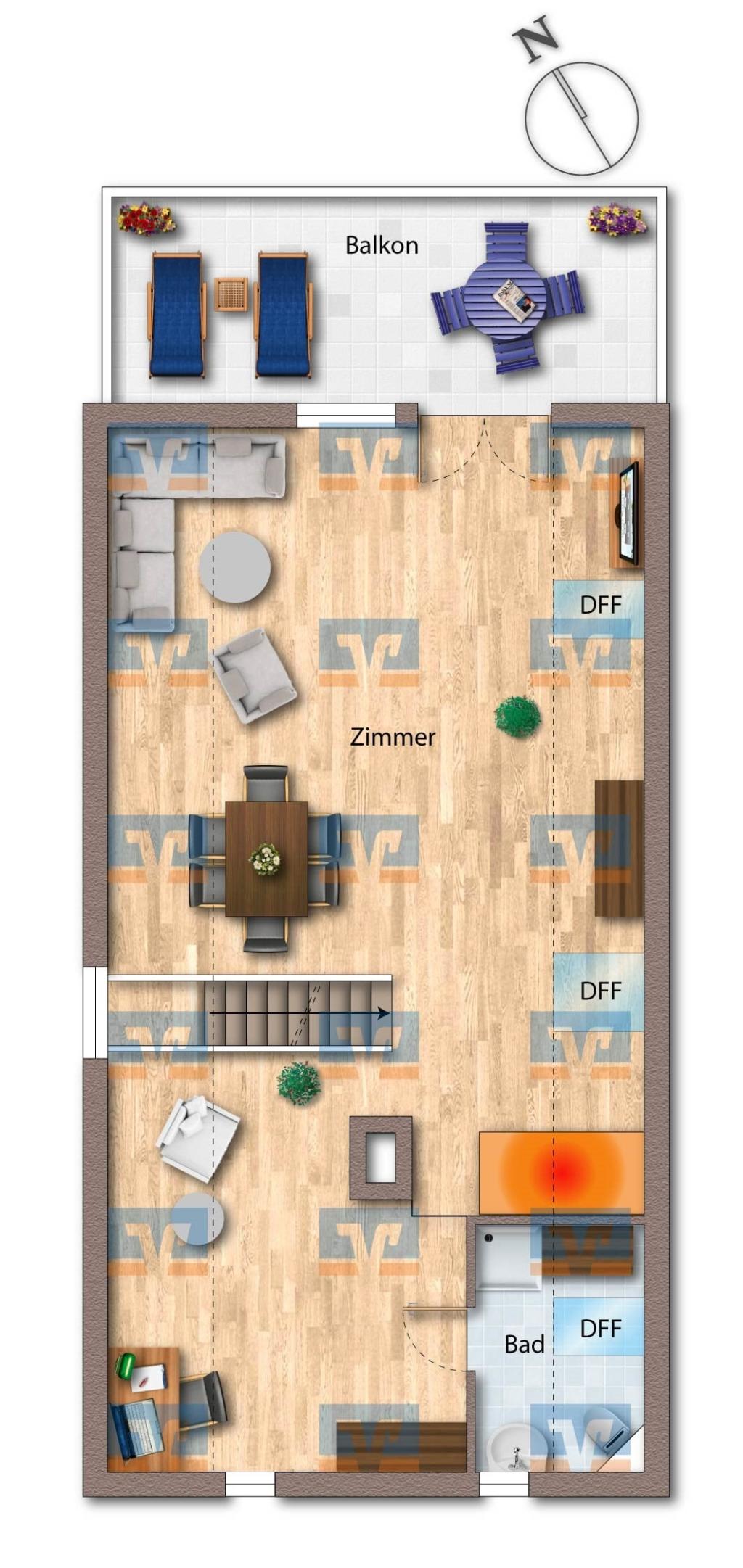 Dachgeschoss Wohnhaus