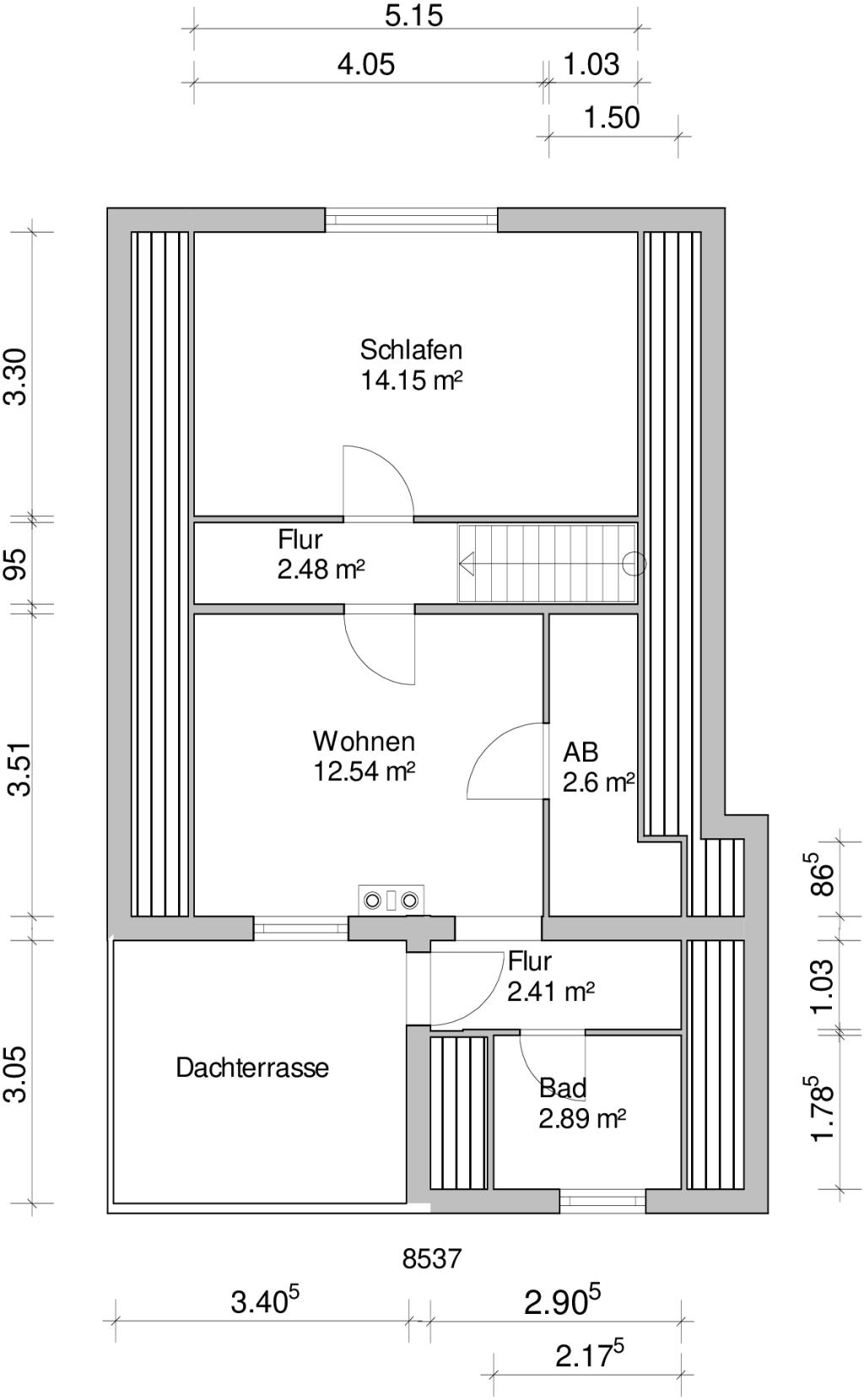 Grundriss Dachgeschoss