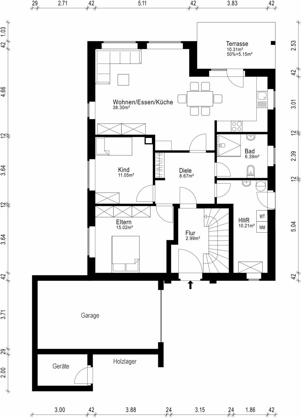 Grundriss Erdgeschoss