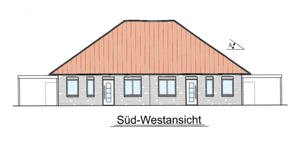 Moderne Bungalowhälfte mit Einbauküche und Carport an der Thülsfelder Talsperre! - Foto 2