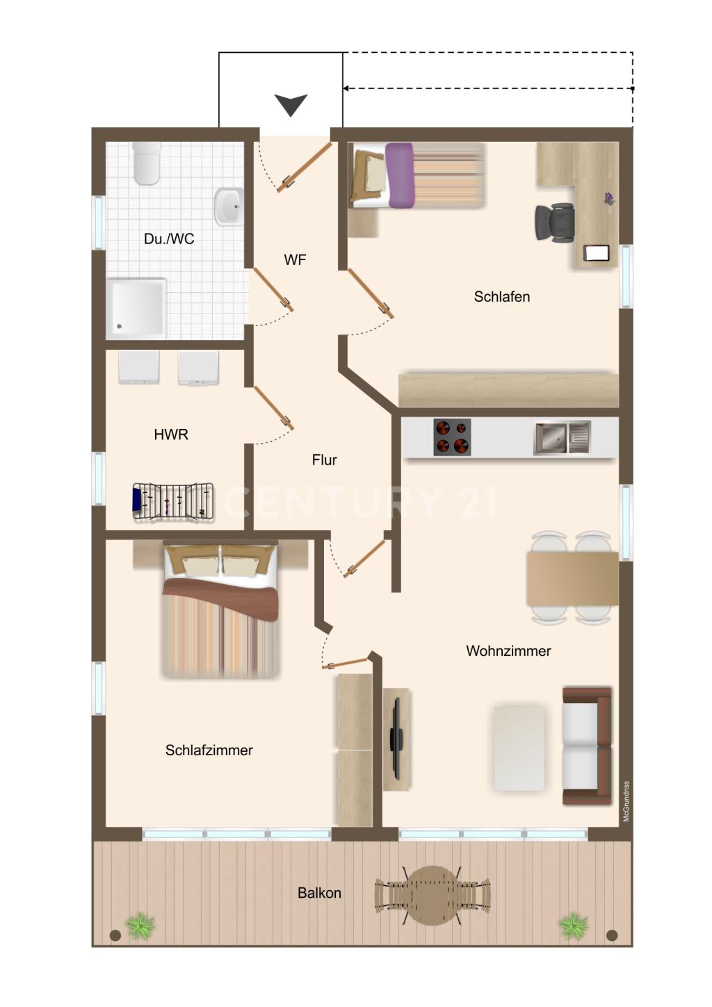 Grundriss Obergeschoss