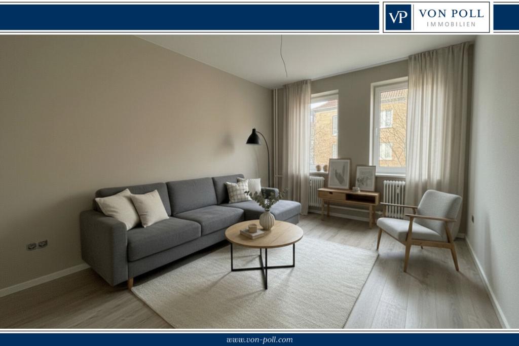 Frisch sanierte 2-Zimmer-Wohnung in zentraler Lage! - Foto 2