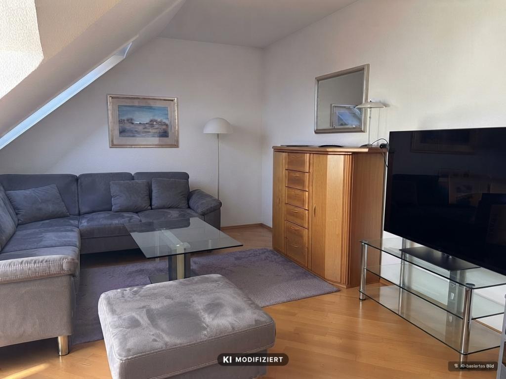 Einziehen statt einrichten – möblierte Dachgeschosswohnung mit Balkon - Photo 1