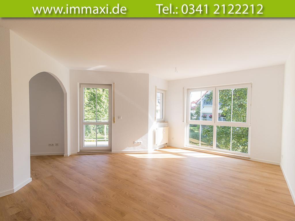 AB 01.07.2026 + MARKKLEEBERG + 2 ZIMMER + ERDGESCHOSS + BALKON - Foto 1