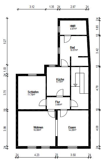 Grundriss 1. Obergeschoss