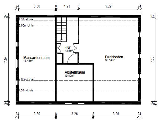 Grundriss Dachgeschoss