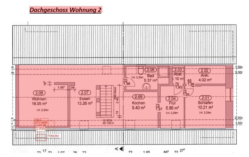 Grundriss DG Wohnung 2