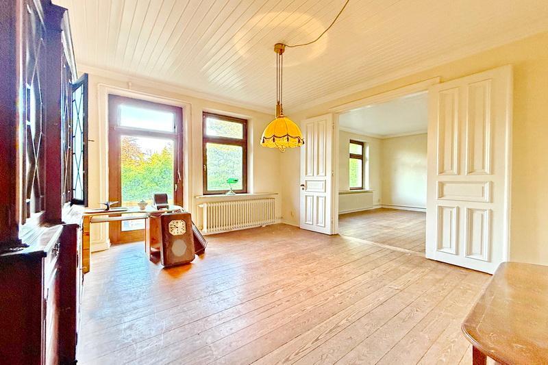 Wohnzimmer der Beispielwohnung im OG