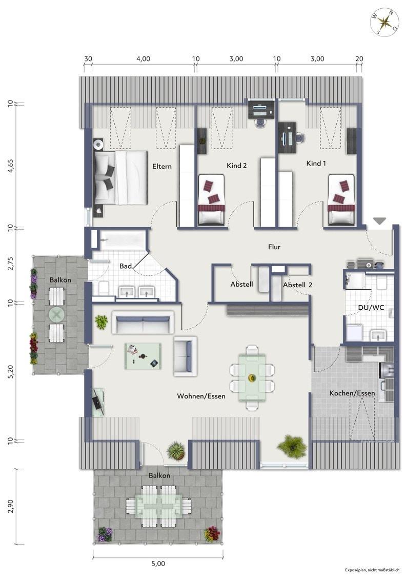 Grundriss Wohnung