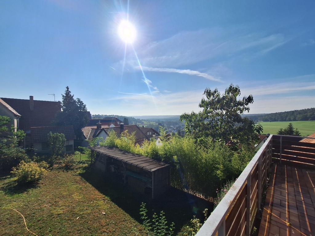 Ausblick vom Balkon