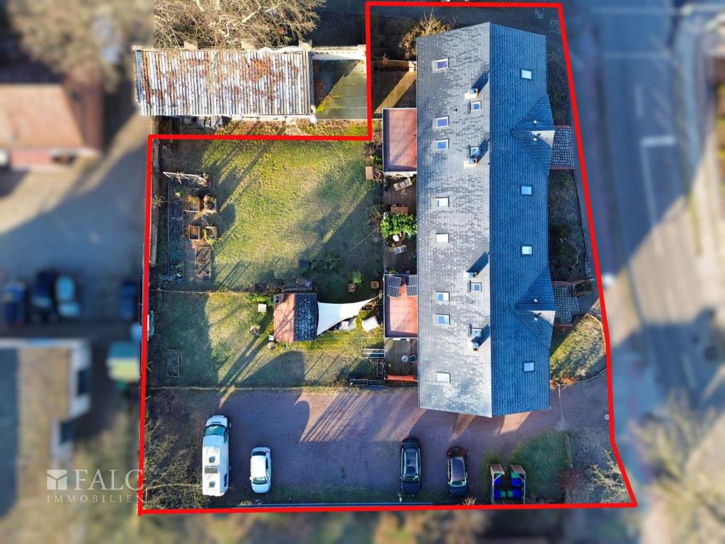 Luftbild - ungefährer Grenzverlauf